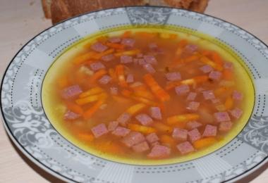 Суп с копченой колбасой рецепты