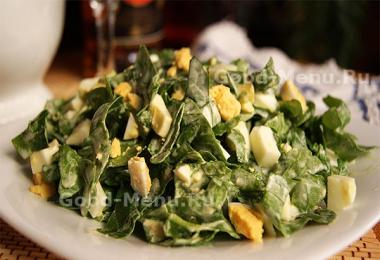 Рецепты салатов с шпинатом Можно ли шпинат добавлять салат
